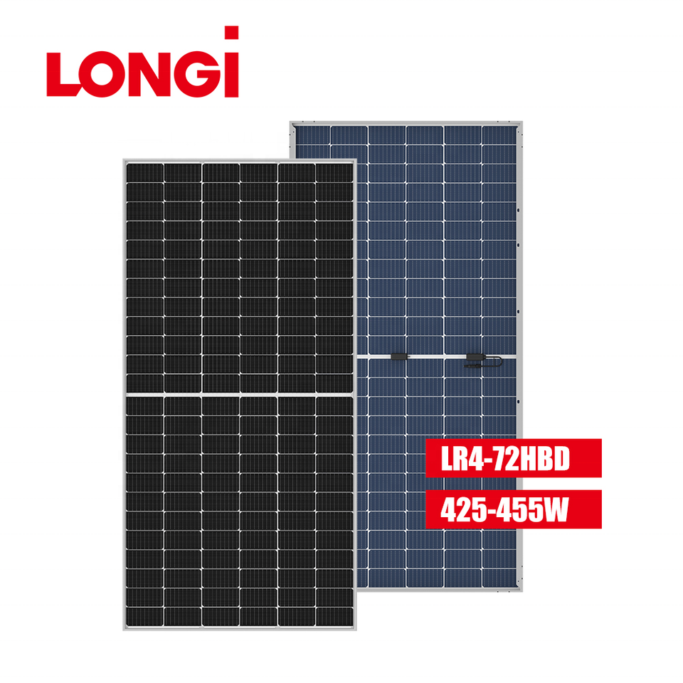 bifacial solar panel 72 HBD bifacial 425w-455w glass glass 450W