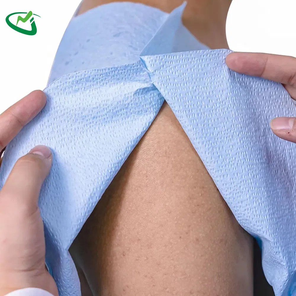 Bata de aislamiento desechable médica, transpirable, higiénica, ropa protectora de aislamiento