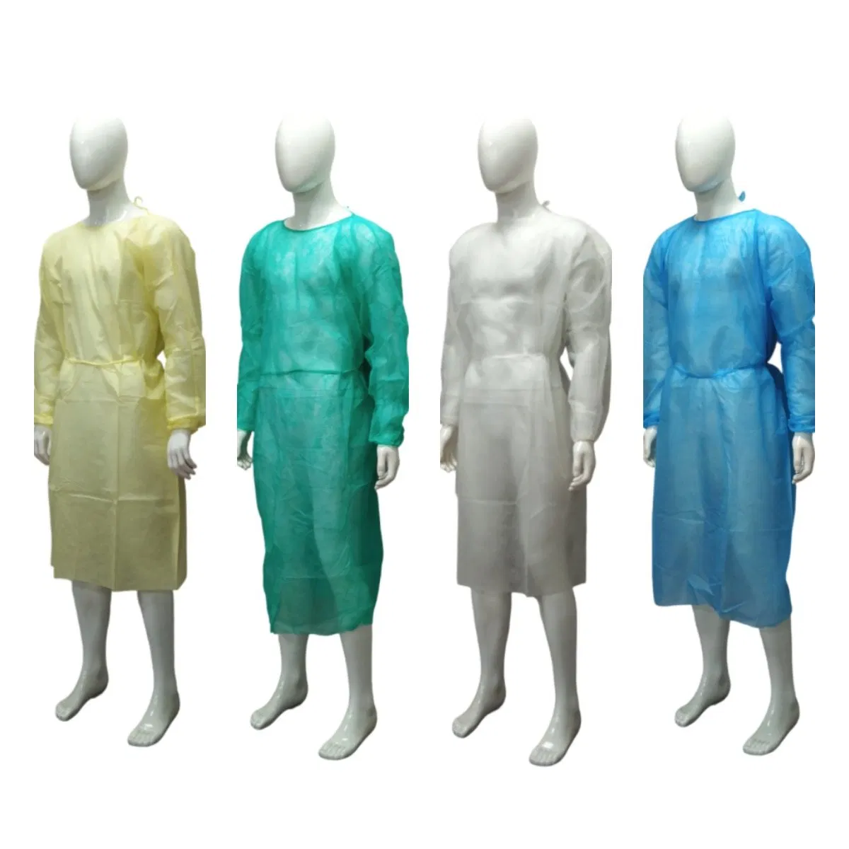Delantal Protector al por mayor AAMI Level1/2/3 Impermeable Transpirable Bata de Aislamiento