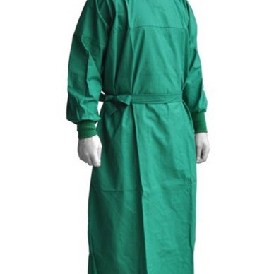 Bata de aislamiento impermeable desechable Premium para uso quirúrgico