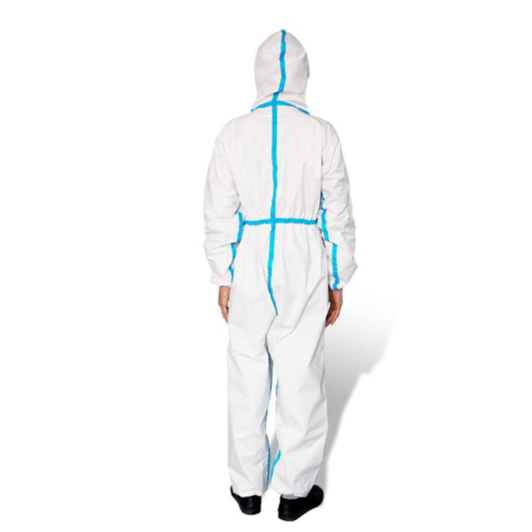 Bata de aislamiento de poliéster, carbono, antistática, lavable, cómoda y reutilizable