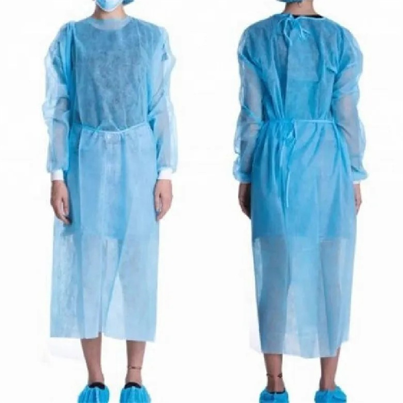 Bata de Aislamiento Desechable Quirúrgica Impermeable Desechable de Tela No Tejida Protectora