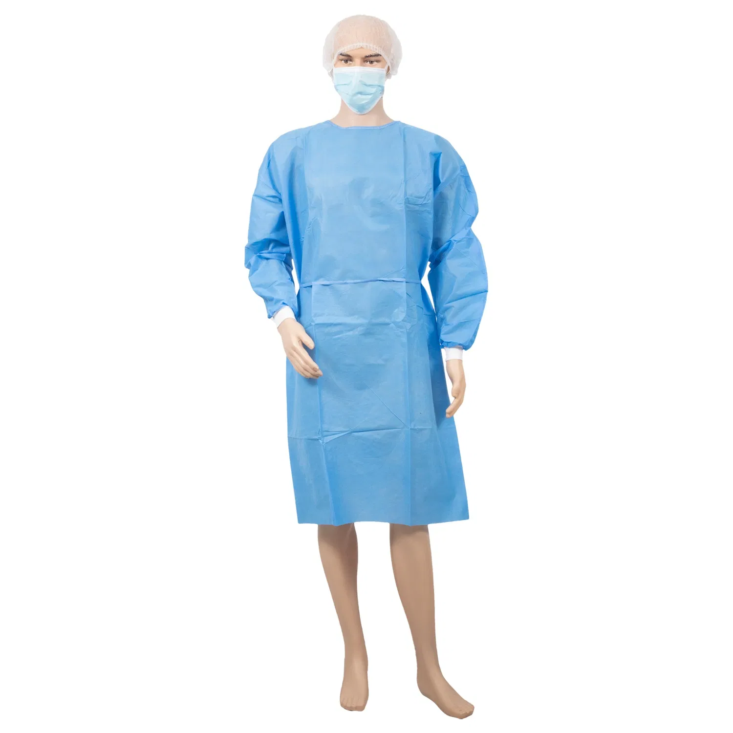 Bata desechable de SMS resistente a fluidos para clínica - Consumibles médicos para hospitales