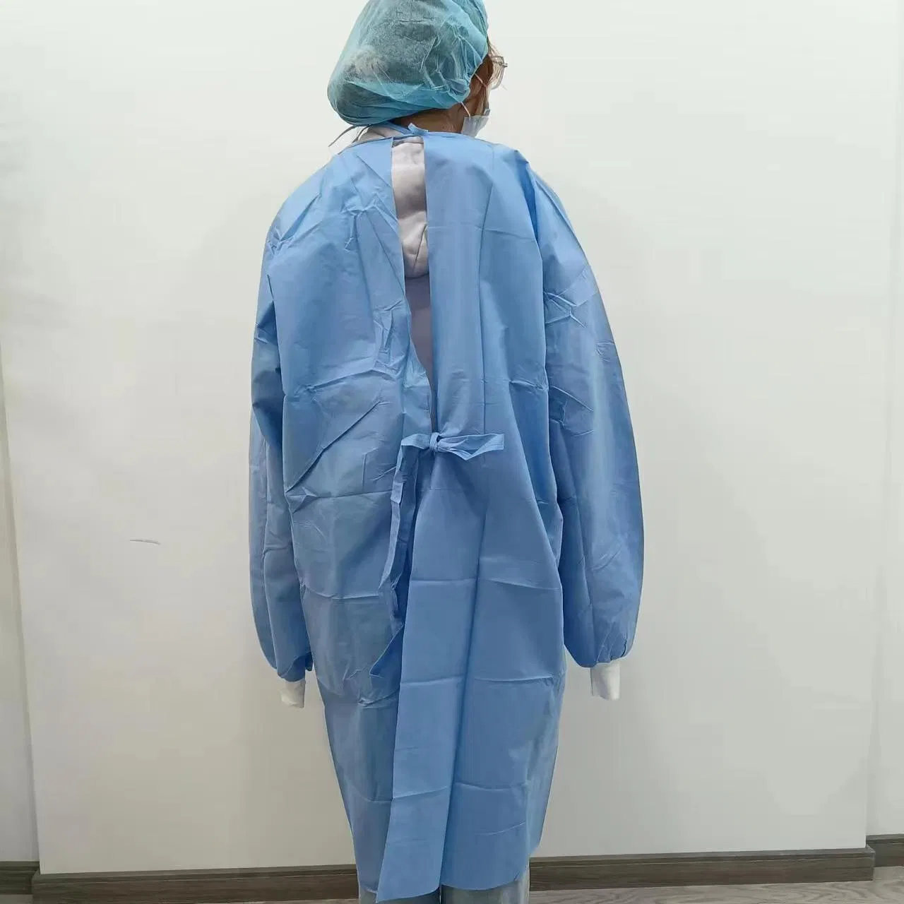 Medical Disposable Gown Waterproof Isolation Gown Materials with PP/SMS/PP+PE