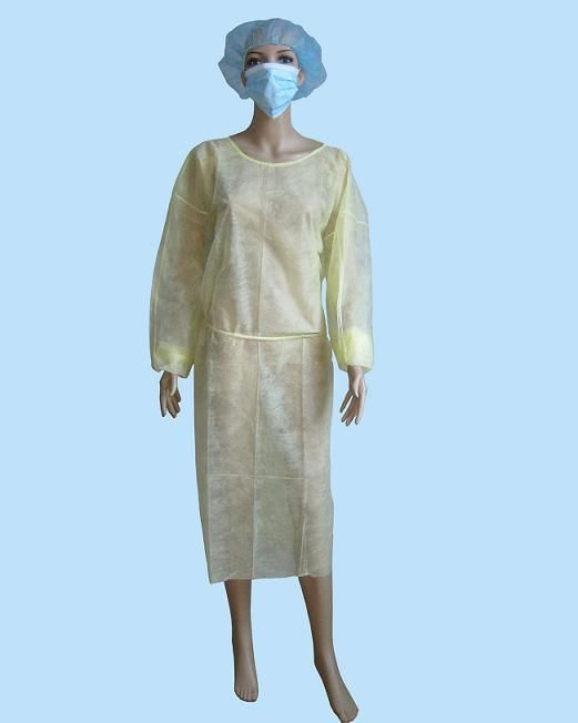 Batas de aislamiento desechables médicas económicas ropa protectora