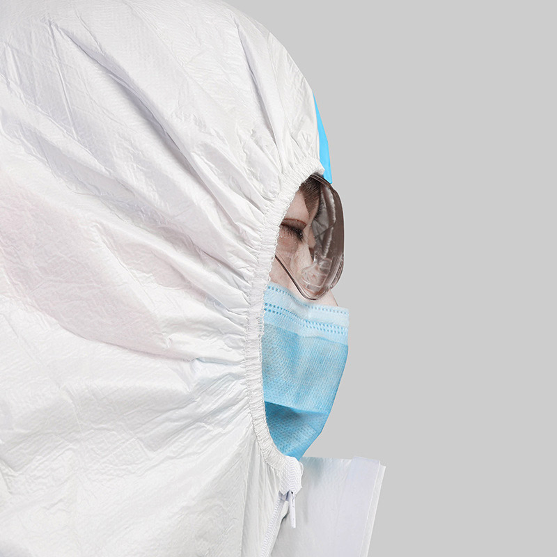 Ropa de protección microporosa traje desechable EPI protección bata de aislamiento