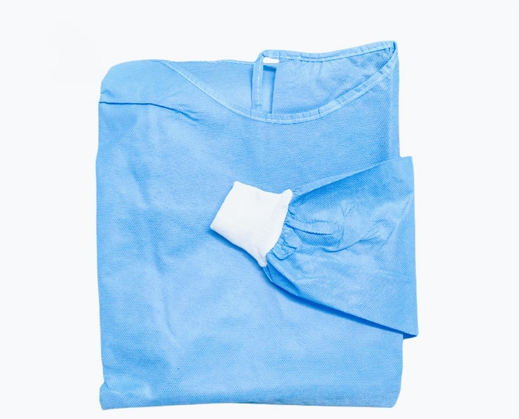 Bata desechable impermeable para uso en laboratorio y clínica