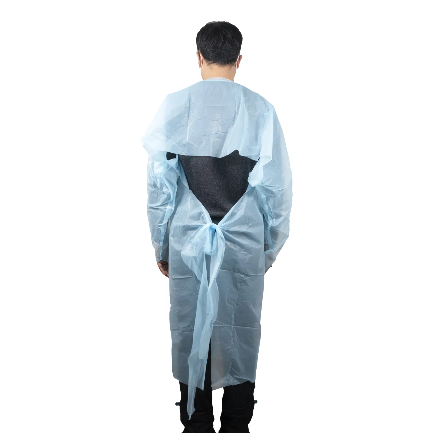 Ropa Protectora Médica Quirúrgica Desechable Nivel AAMI 1 2 3 CPE PE SMS Resistente al Agua Bata de Aislamiento delantal Ropa