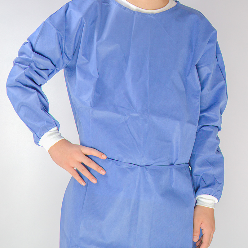 Spa dental CE Nivel de impermeabilidad 1/2/3 Aislamiento SMS MOQ 1000PCS Bata desechable
