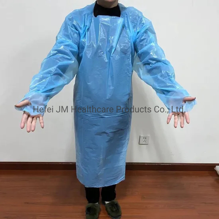 Gorro de aislamiento desechable impermeable de grado médico con bucle para el pulgar