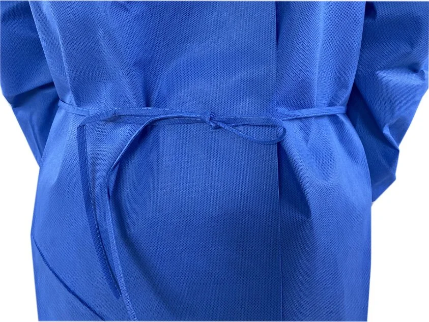 Bata quirúrgica desechable SMS/PP PE/CPE/PP, bata de aislamiento para hospital