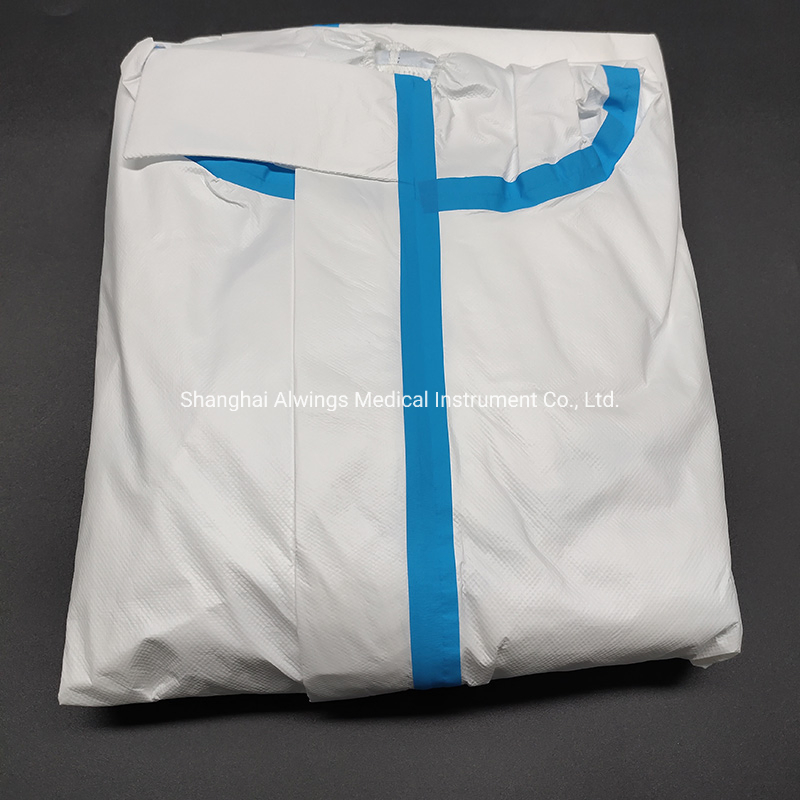 Batas de aislamiento desechables Alwings Medical Instrument resistentes al agua
