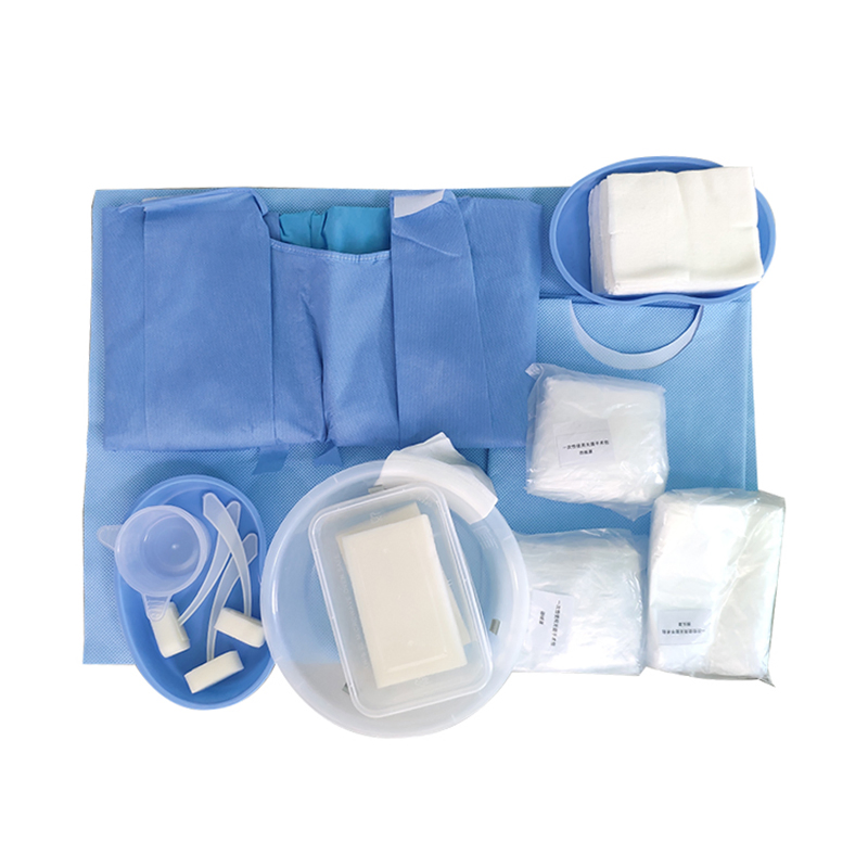 Eo Estéril SMS/PP+PE Bata Quirúrgica de Aislamiento Protectora para Antiviral S M 120*140cm, Puño de Tejido, Atar en el Cuello Fábrica 40/50g Certificado CE ISO