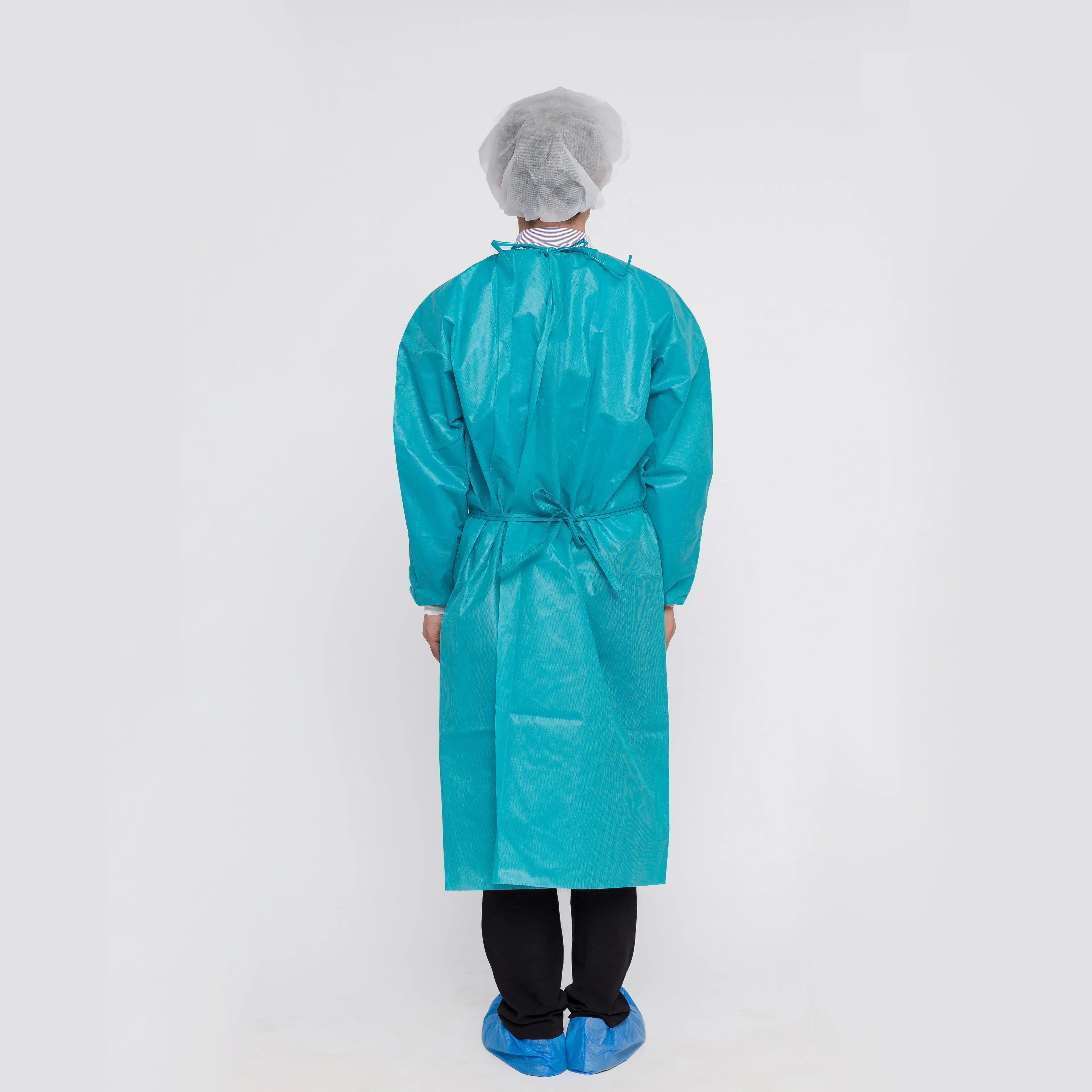 Bata de aislamiento desechable no tejida personalizable para protección médica, consumibles de un solo uso, bata quirúrgica desechable