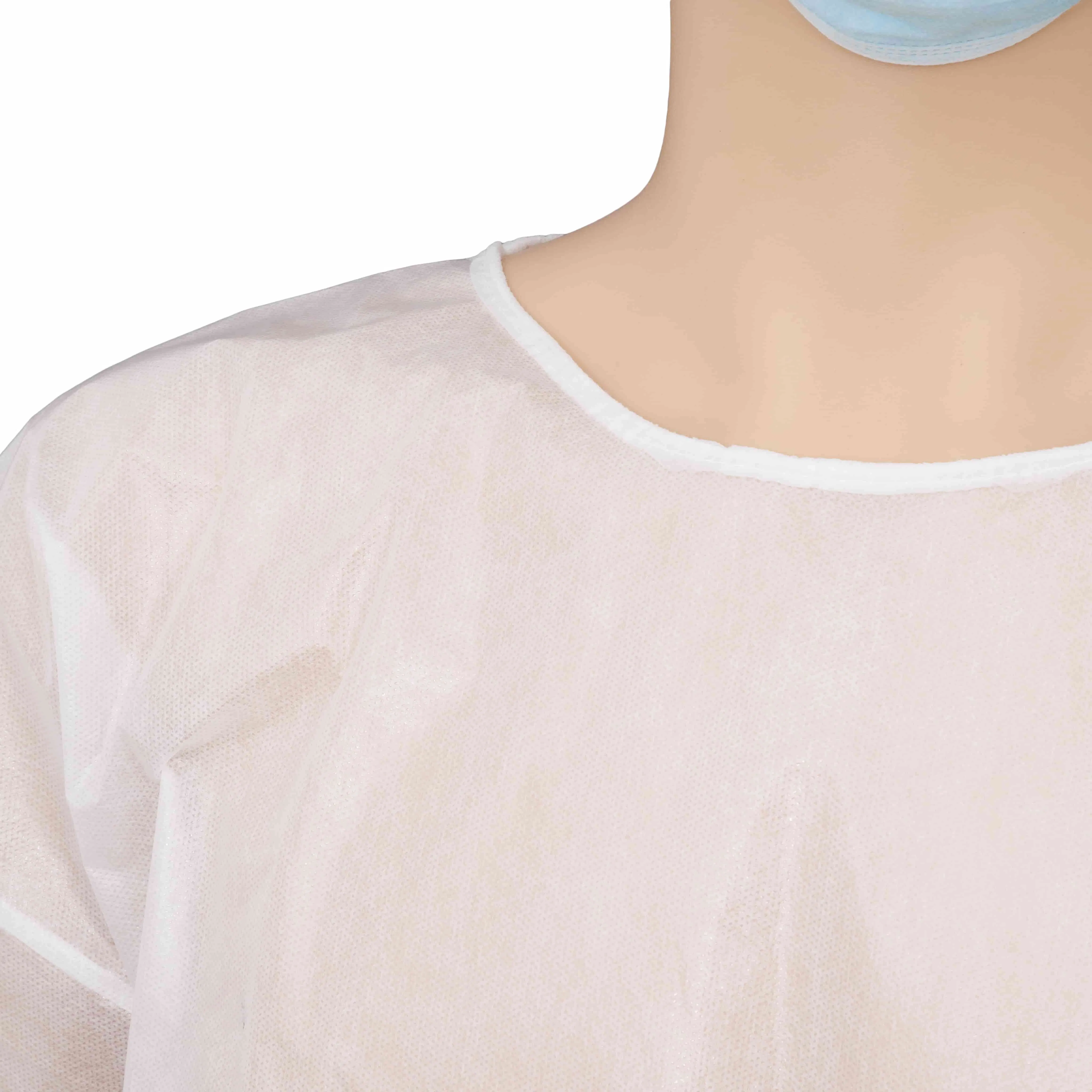 Bata de aislamiento resistente a fluidos productos médicos desechables suministros hospitalarios OEM