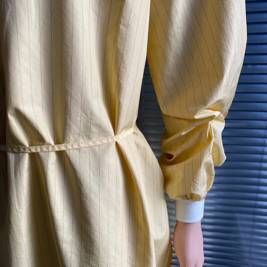 20 Ciclos de lavado por bata Bata de aislamiento reutilizable y lavable