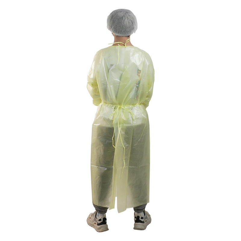 Mejor Calidad Gown de Aislamiento Impermeable de Nivel Pesado 2 con Puño de Tejido