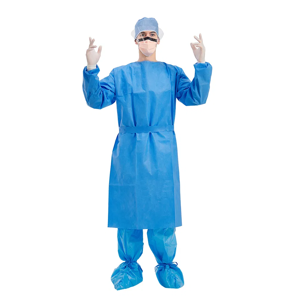 Bata de aislamiento médica