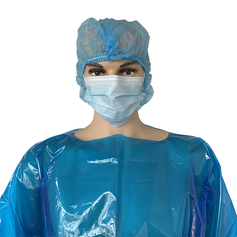 Capa desechable para adultos al por mayor, transparente, de una sola pieza, vestido de aislamiento