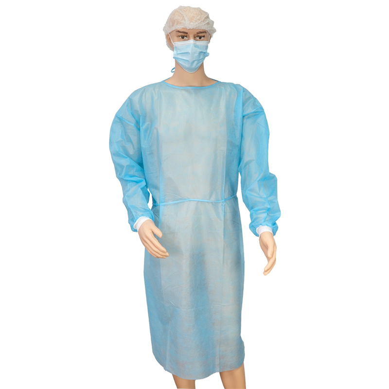 Bata de Aislamiento Desechable Quirúrgica Impermeable Desechable de Tela No Tejida Protectora