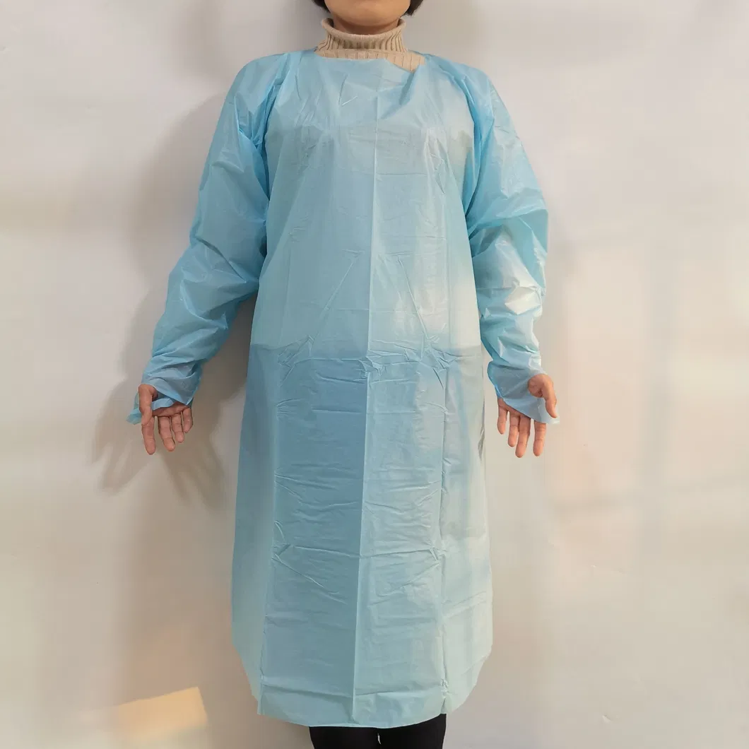 Bata de protección azul