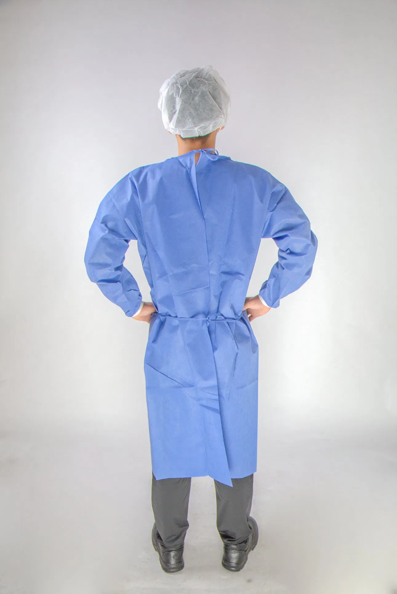 Bata quirúrgica desechable SMS/PP PE/CPE/PP, bata de aislamiento para hospital