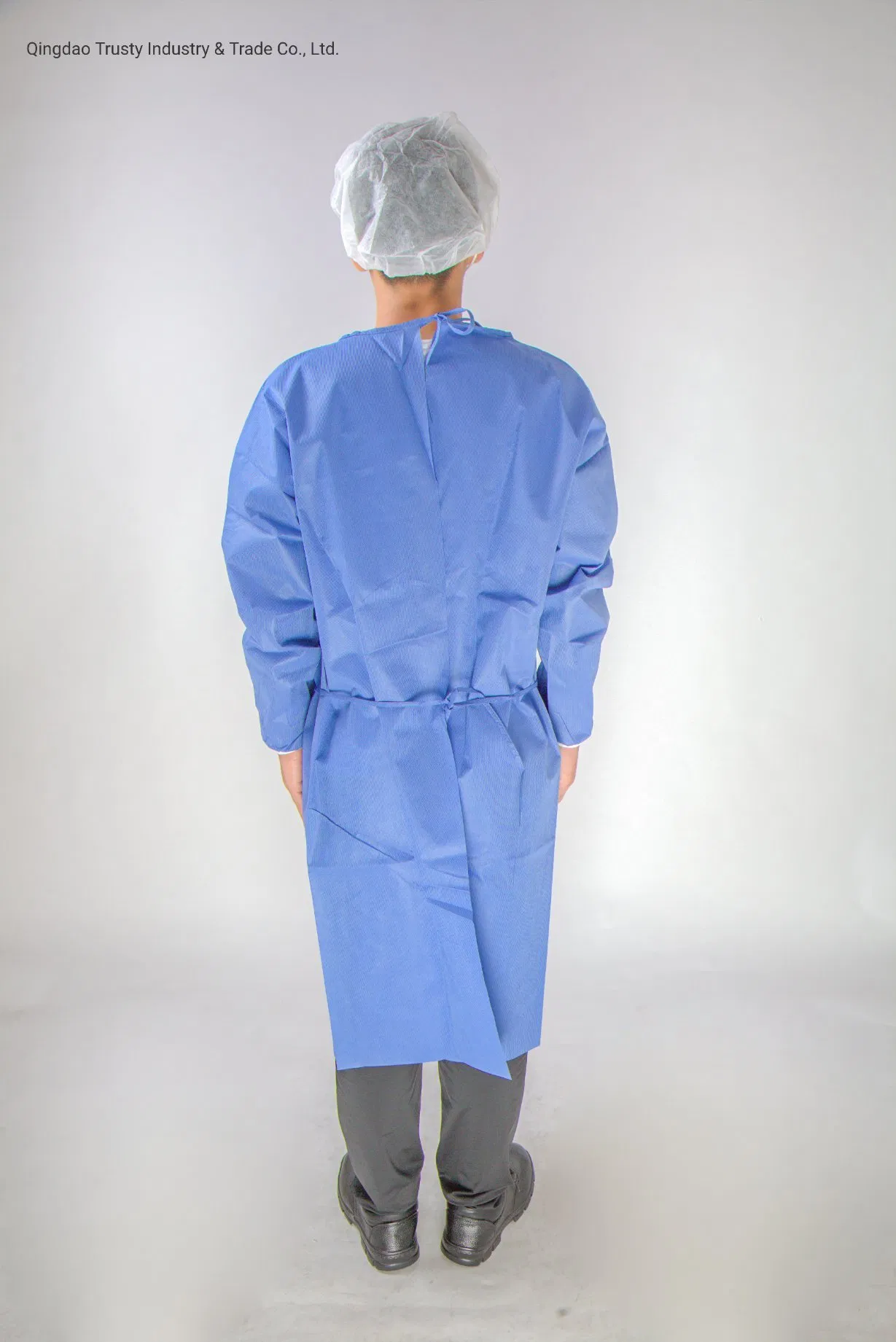 Quirúrgico médicos desechables SMS reforzado/PP PE/CPE/PP Traje Srub monos/ Nivel de la AAMI 2/3/4 La Ropa de protección de aislamiento de Bata de laboratorio de la bata de hospital para CE FDA