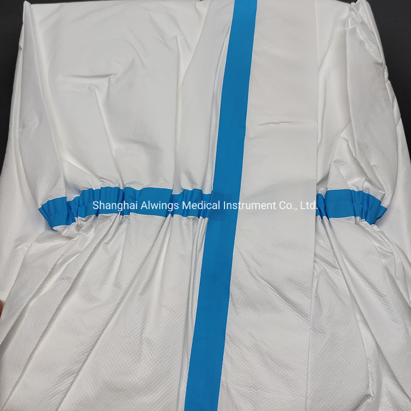 Batas de aislamiento desechables Alwings Medical Instrument resistentes al agua