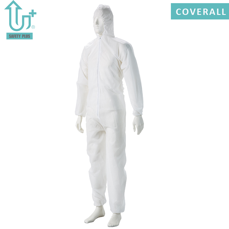 Tipo 3 y 4 Ropa de protección desechable PPE Ropa de seguridad protectora Mono de PP no tejido Ropa de seguridad microporosa Vestimenta de trabajo Bata de aislamiento