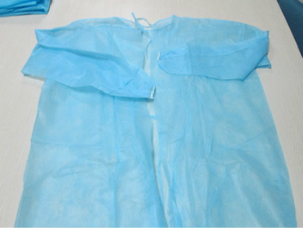 Bata de Aislamiento Desechable de Polipropileno, Bata de Aislamiento No Tejida