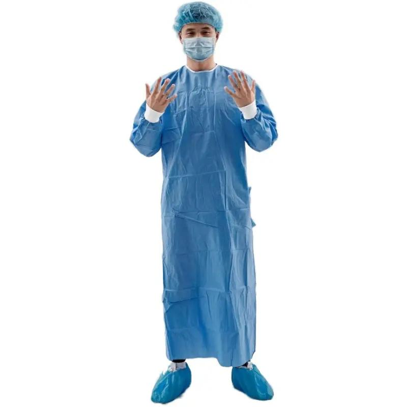 Ropa Médica Batas de Aislamiento Traje de Aislamiento Batas Quirúrgicas Desechables Mandiles Quirúrgicos Batas Quirúrgicas Desechables