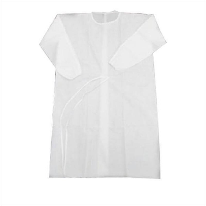 Bata desechable de polipropileno de fábrica, bata de aislamiento desechable, bata médica de aislamiento no tejida PP16GSM 20GSM 25GSM 30GSM 35GSM 40GSM