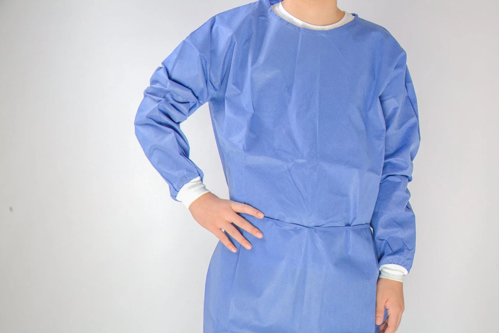 Bata quirúrgica desechable SMS/PP PE/CPE/PP, bata de aislamiento para hospital