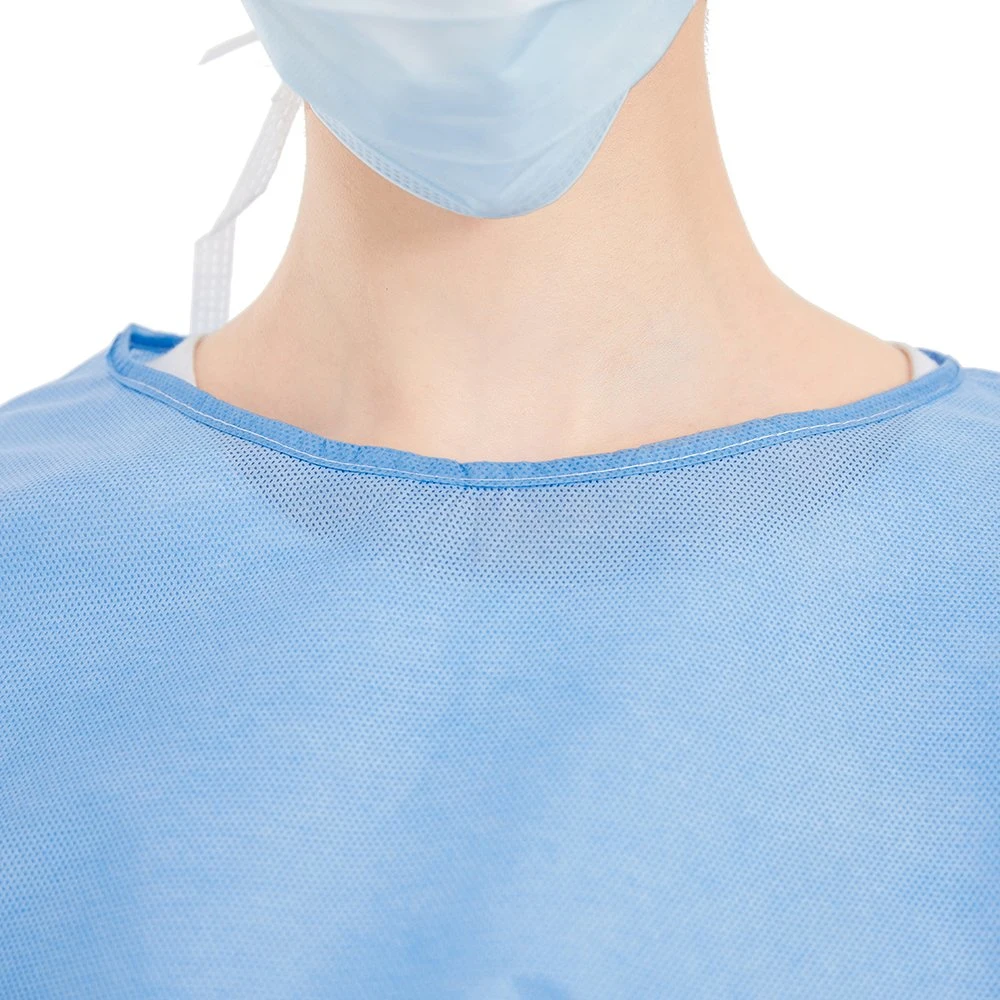Cirugía Crecido AAMI Nivel 2 Bata Quirúrgica Traje Médico de Aislamiento Hospital Gowns de Aislamiento SMS Batas Quirúrgicas Desechables