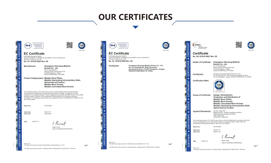 Certificates