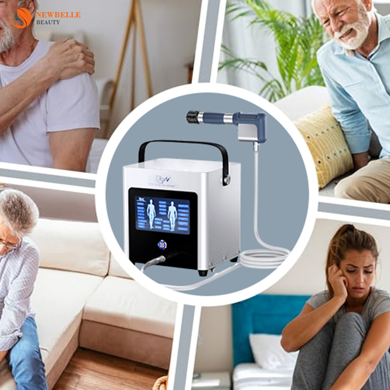 العلاج بالصدمات الموجهة شعاعياً في الطب الصحي معدات العلاج الطبيعي بالصدمات الموجهة