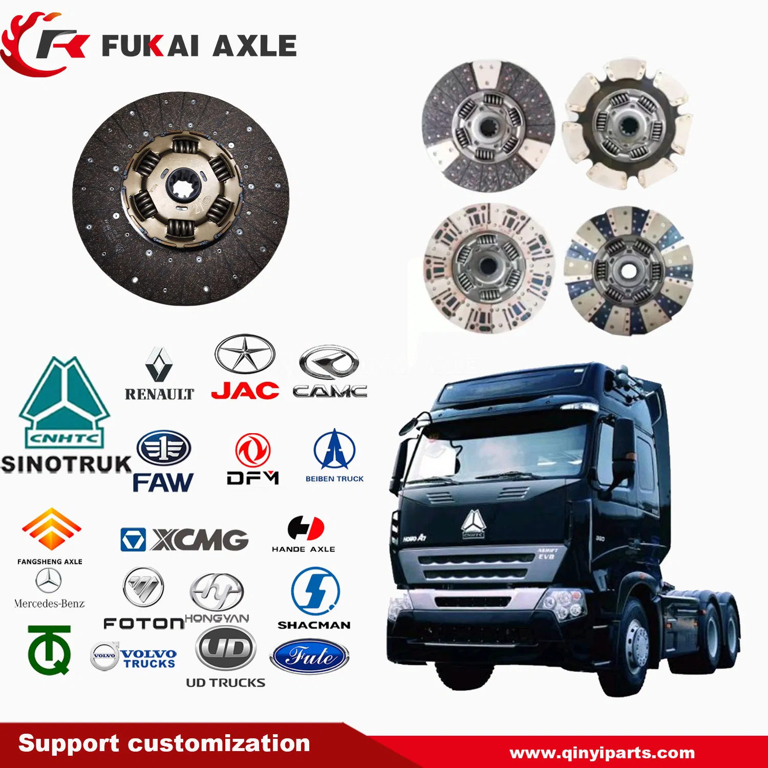 Driven Clutch Pressure Plate/Cover Disc for Truck Spare Parts Suppliers Clutch Kit
