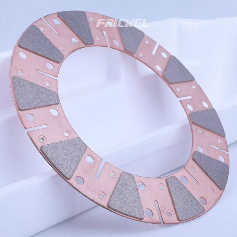 Fricwel Auto Parts Red Color Formula Clutch10 Pads Copper Racing Disc