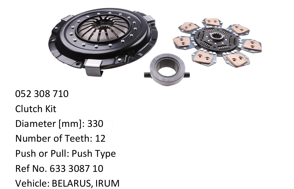 395mm 3400700526 Repair Plate Cover Disc Assembly Clutch Kit for Mercedes-Benz Freightliner Trucks