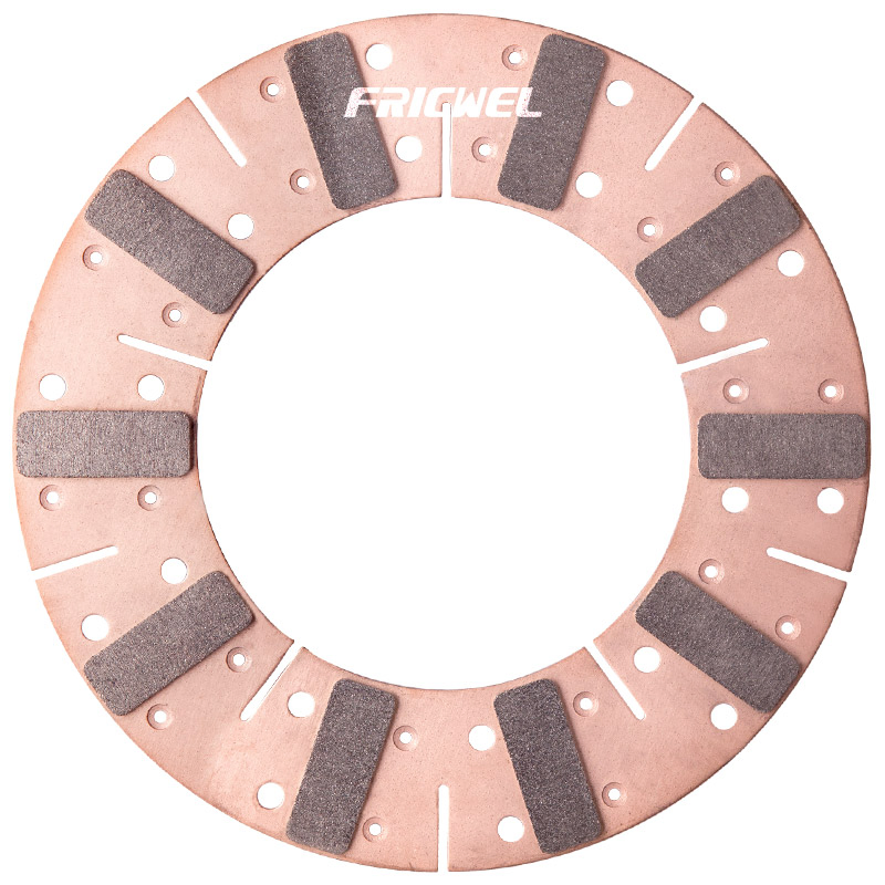 Fricwel Auto Parts Red Color Formula Clutch10 Pads Copper Racing Disc