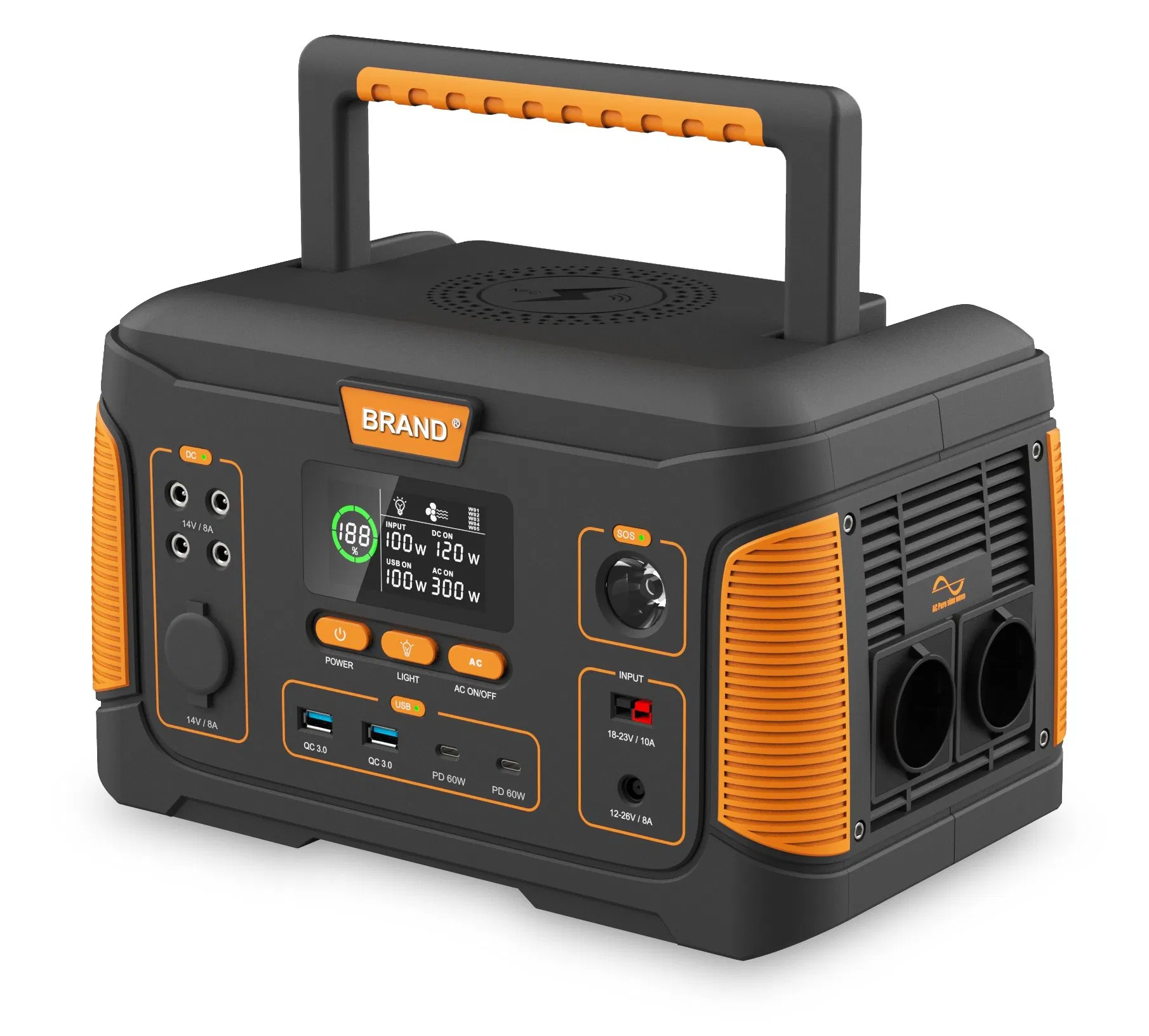 1000W نظام تخزين الطاقة 300W 500W 1000W محطة متنقلة للتخييم بنك طاقة محمول نظام تخزين الطاقة الخارجي نظام الطاقة الشمسية OEM