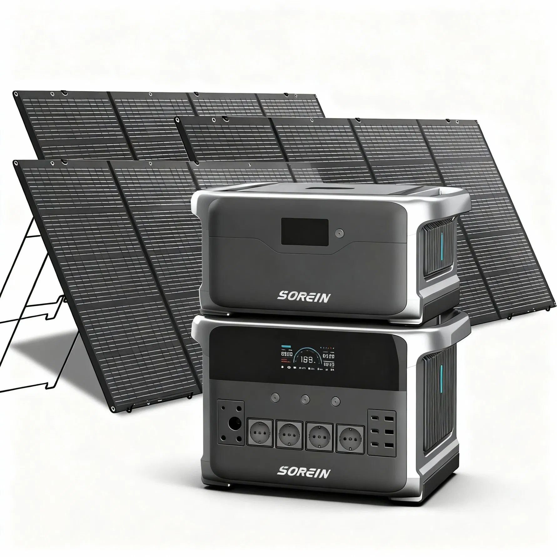 سورين 3000W محطة شحن مصدر طاقة محمول 3kw مولد شمسي لأدوات الطاقة