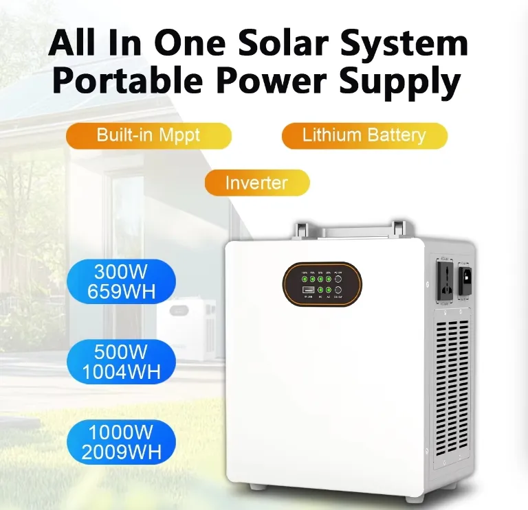 Convenient 500W 314ah 1001wh Portable Solar System for Hiking Camping Power Supply