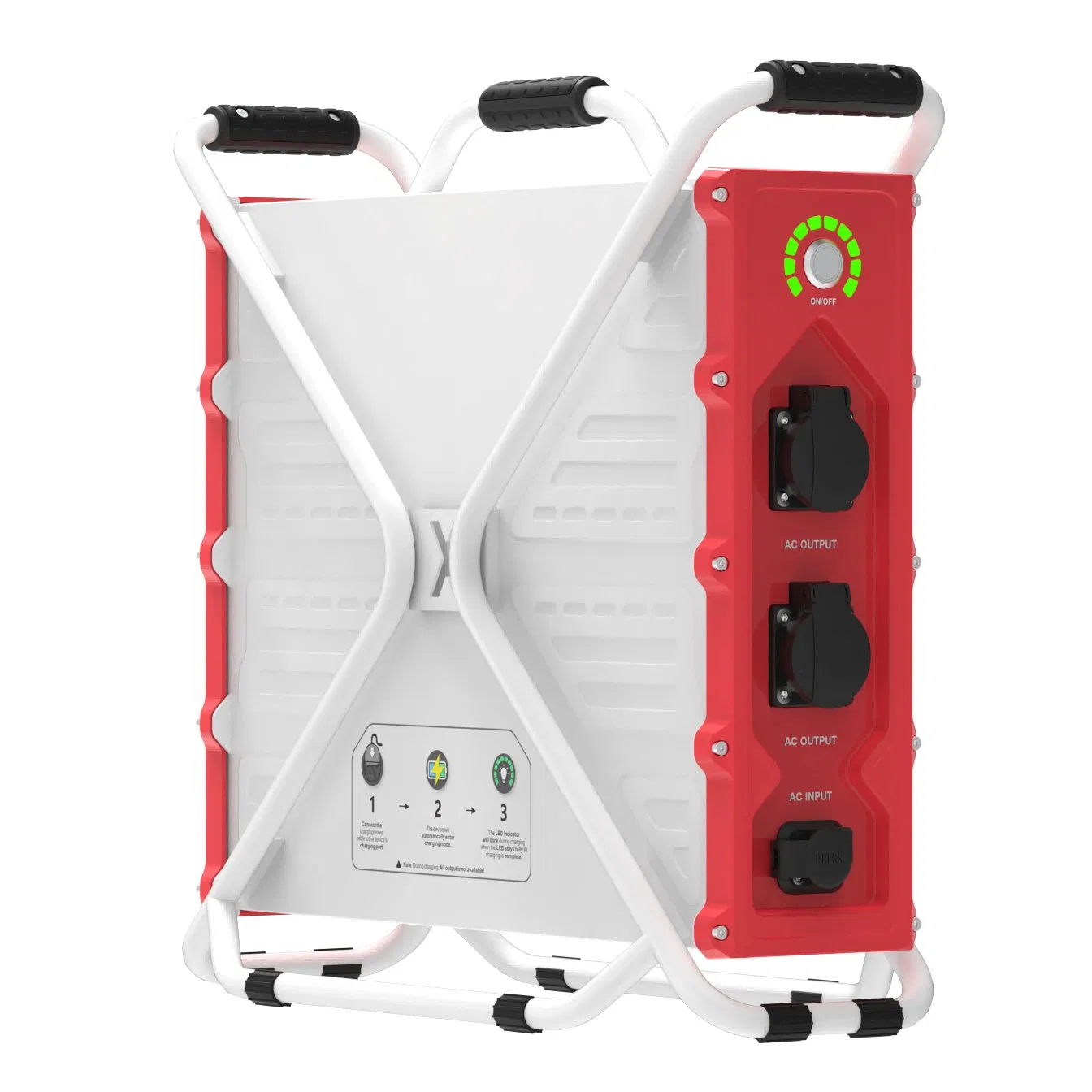 FPG3600 3600W 3.6kw محطة طاقة محمولة مع 20000W 20kw ذروة الإنتاج، 2300Wh سعة IP54 حل طاقة احتياطي صناعي مصنف للبناء، مواقع العمل