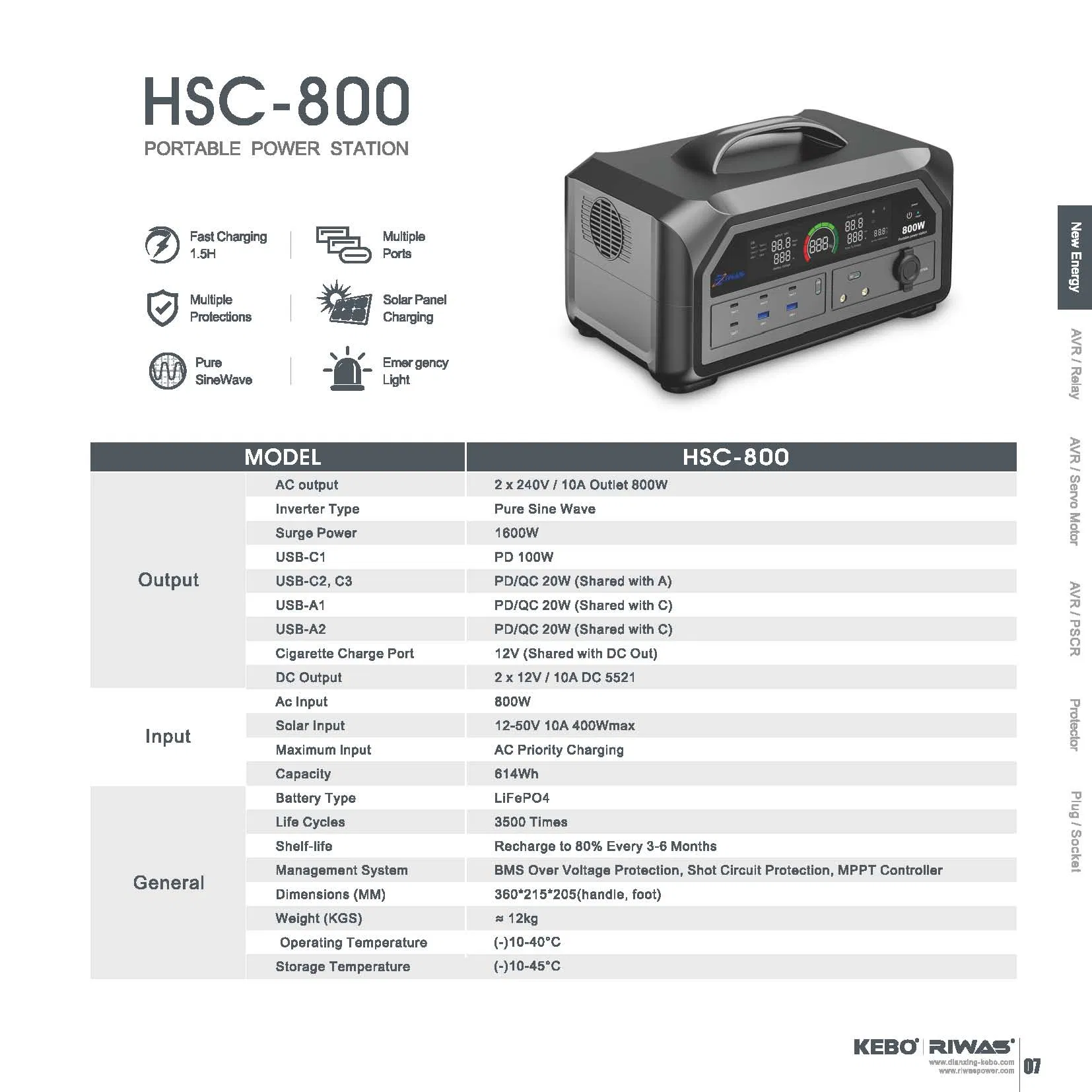 Hcs-800/1200 محطة طاقة محمولة مقاومة للحريق ذات جودة صناعية للمقاولين