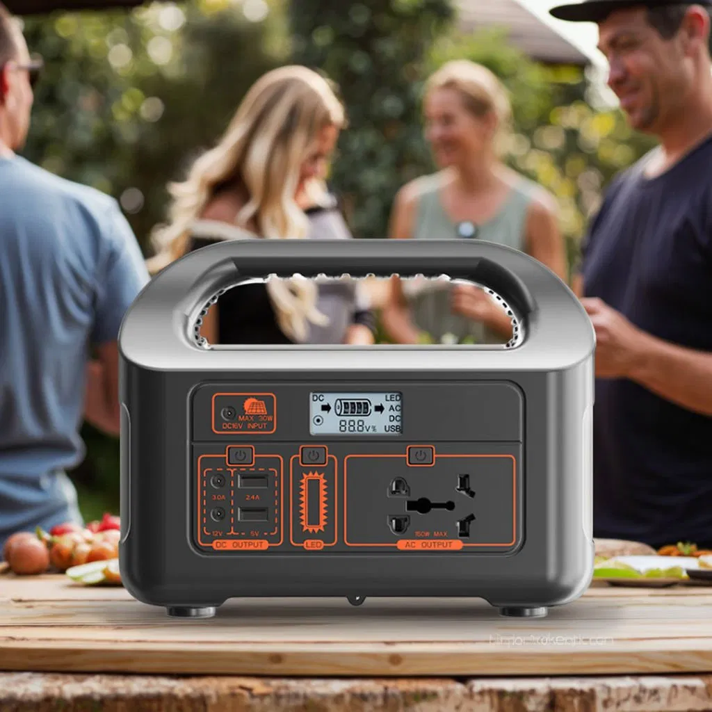 محطة طاقة محمولة من الصين 300W 500W 600W 1000W 1200W منزلية متنقلة LiFePO4 مآخذ UPS مولد شمسي منزل تخييم سيارة محطة طاقة شمسية صينية السعر