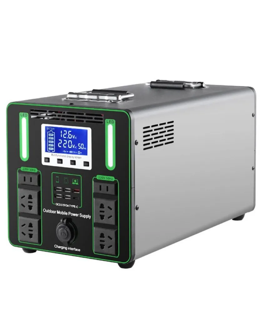 محطة طاقة محمولة متعددة الوظائف للطوارئ للاستخدام الخارجي والتجاري 3000W 3500W 6000W LiFePO4