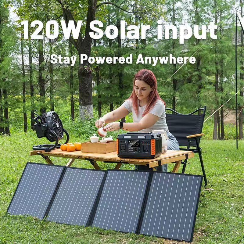 محطة طاقة محمولة صغيرة للاستخدام في الهواء الطلق للتخييم خارج الشبكة عالية الأداء 600W