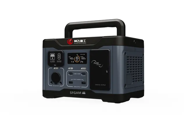 محطة طاقة محمولة 600W LiFePO4 بطارية للطوارئ المنزلية والتخييم في الهواء الطلق