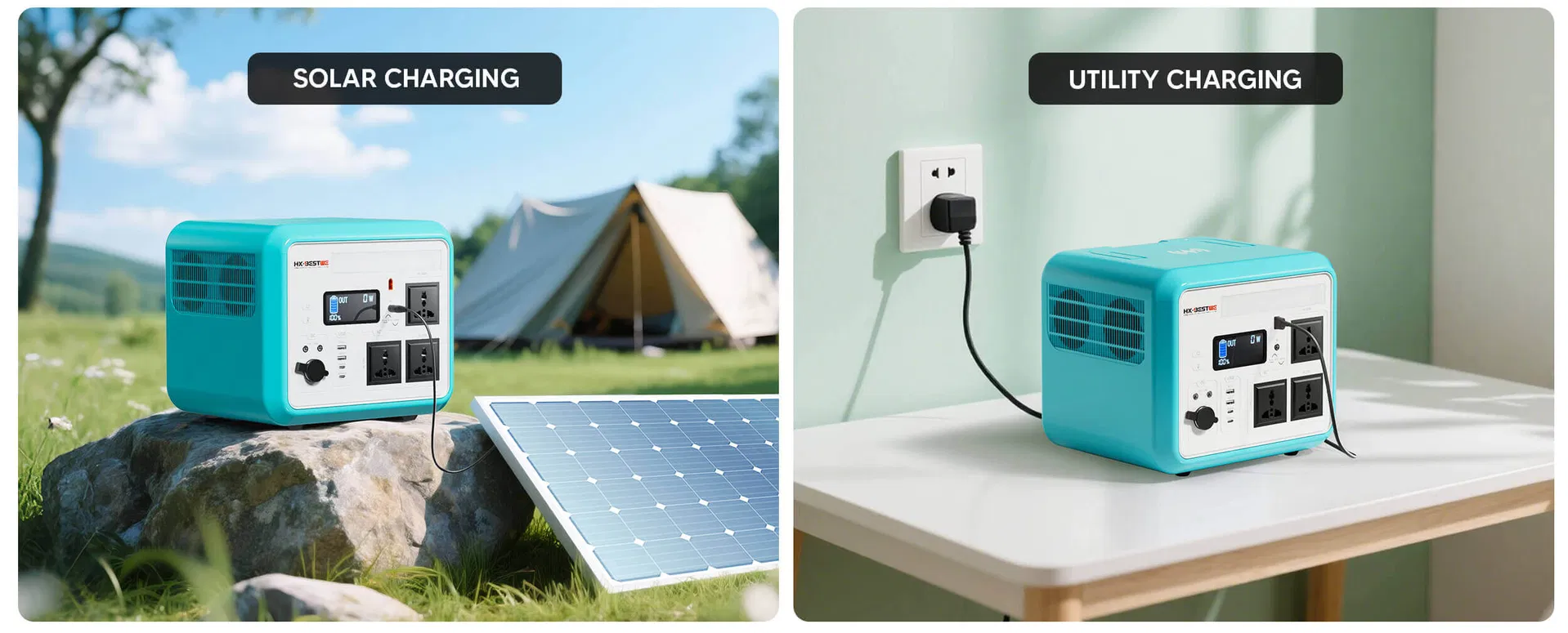 محطة طاقة محمولة 1152wh LiFePO4 شاحن بطارية بنك طاقة شمسية نظام طوارئ 400W لوحة شمسية قابلة لإعادة الشحن 1500W مولد طاقة شمسية متنقل